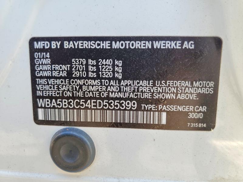 Auction sale of the 2014 Bmw 535, vin: WBA5B3C54ED535399, lot number: 68971416