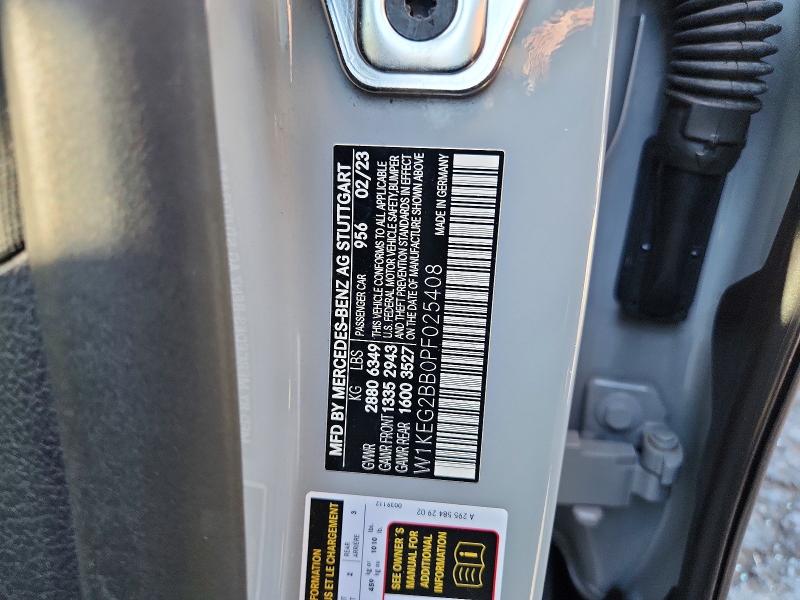 2023 Mercedes-benz Eqe Sedan მანქანა იყიდება აუქციონზე, vin: W1KEG2BB0PF025408, აუქციონის ნომერი: 68067606