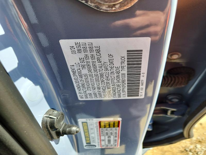 68129936 :رقم المزاد ، 5FPYK3F52RB013338 vin ، 2024 Honda Ridgeline مزاد بيع
