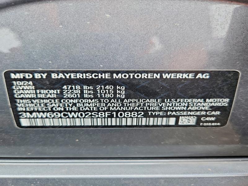 Продаж на аукціоні авто 2025 Bmw 330i, vin: 3MW69CW02S8F10882, номер лоту: 68546206