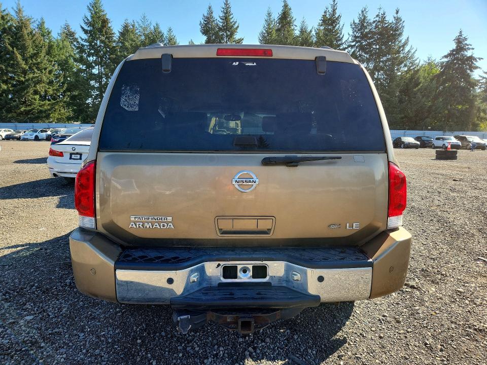 2004 Nissan Armada მანქანა იყიდება აუქციონზე, vin: 5N1AA08B14N703845, აუქციონის ნომერი: 68806256
