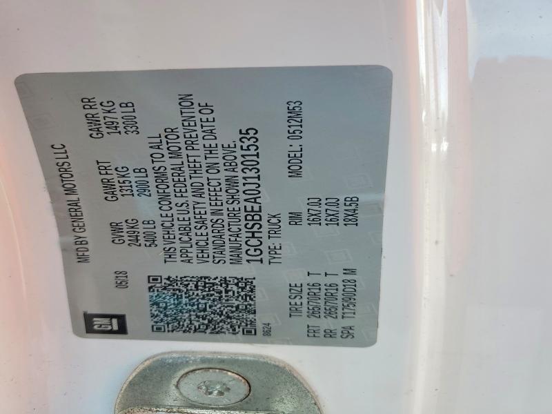 Aukcja sprzedaży 2018 Chevrolet Colorado, vin: 1GCHSBEA0J1301535, numer aukcji: 66972416