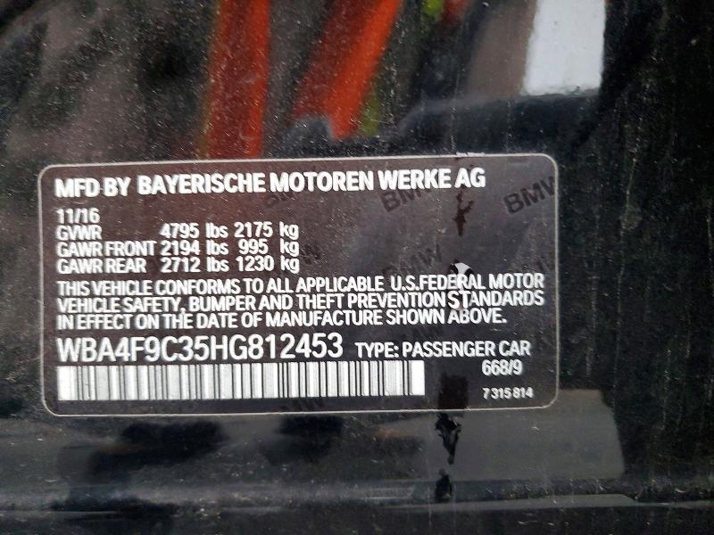Продаж на аукціоні авто 2017 Bmw 430xi, vin: WBA4F9C35HG812453, номер лоту: 68188836