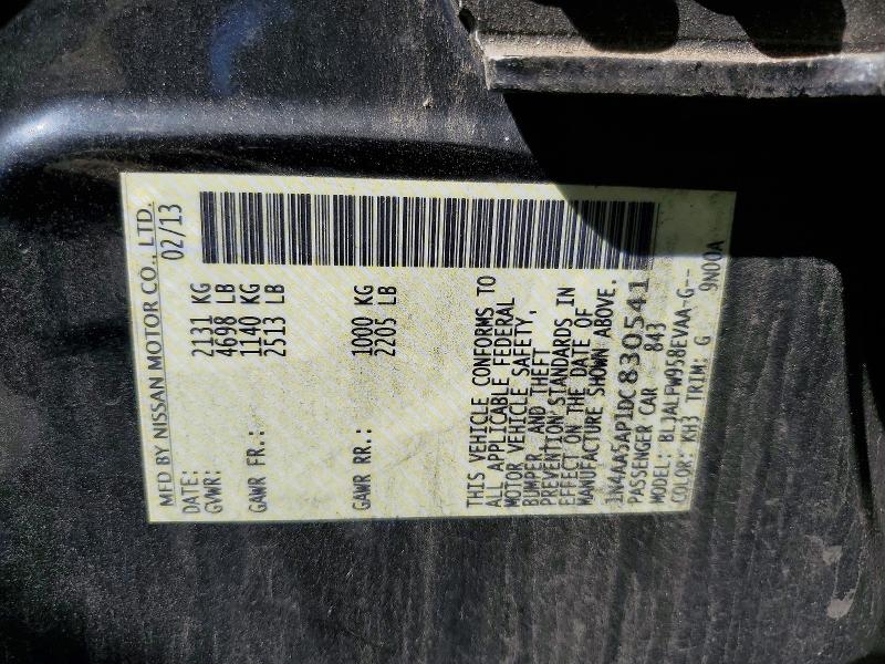 Продажа на аукционе авто 2013 Nissan Maxima, vin: 1N4AA5AP1DC830541, номер лота: 69918926