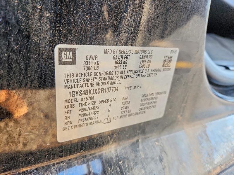 Aukcja sprzedaży 2016 Cadillac Escalade, vin: 1GYS4BKJXGR107734, numer aukcji: 67553976