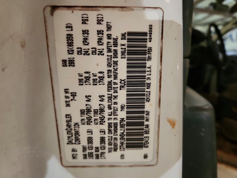 69486666 :رقم المزاد ، 1D7HA16N54J109794 vin ، 2004 Dodge Ram 1500 مزاد بيع