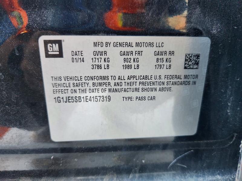 Продаж на аукціоні авто 2014 Chevrolet Sonic, vin: 1G1JE5SB1E4157319, номер лоту: 71049926