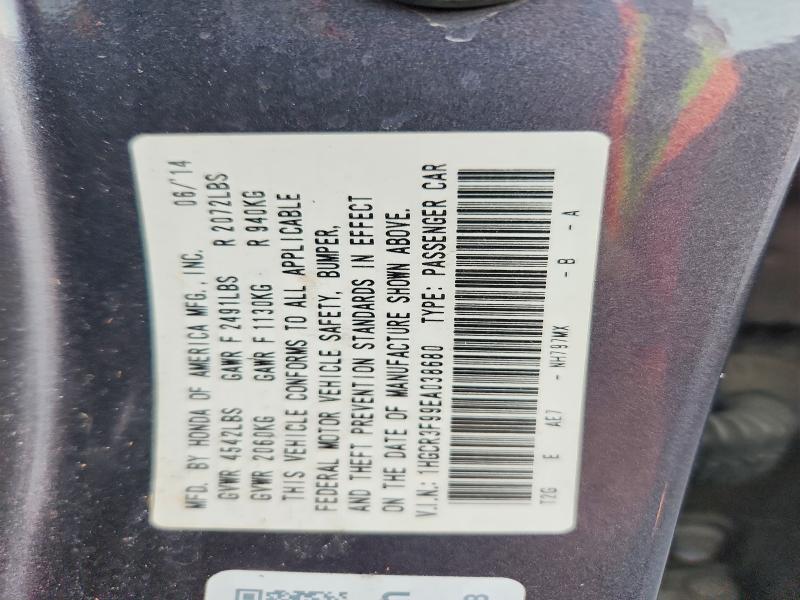 Aukcja sprzedaży 2014 Honda Accord, vin: 1HGCR3F99EA038680, numer aukcji: 69517266