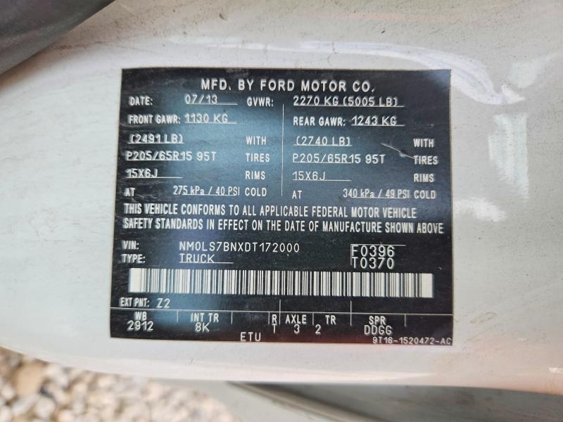 Продаж на аукціоні авто 2013 Ford Transit Connect, vin: NM0LS7BNXDT172000, номер лоту: 70256806