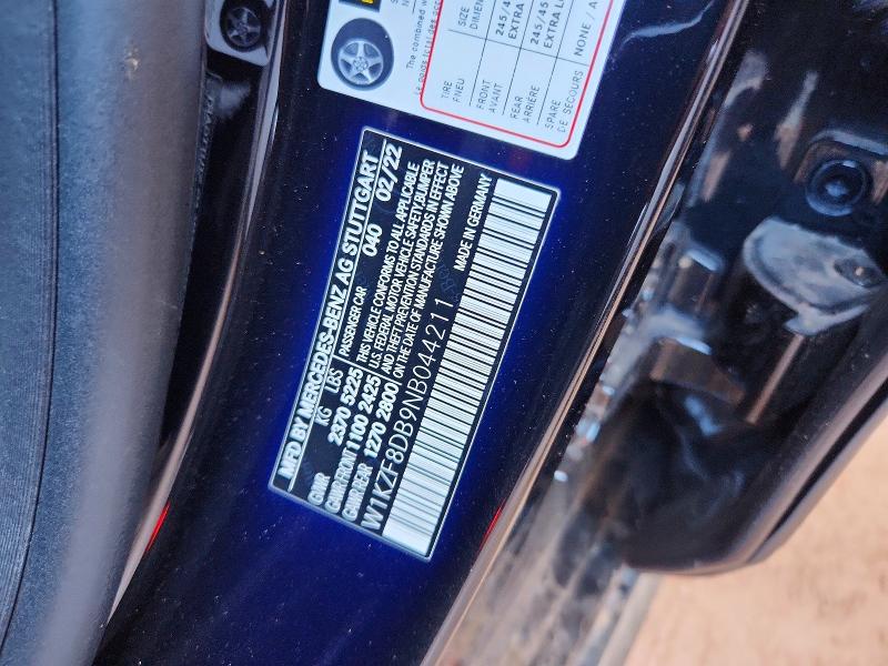 Продаж на аукціоні авто 2022 Mercedes-benz E, vin: W1KZF8DB9NB044211, номер лоту: 68682126