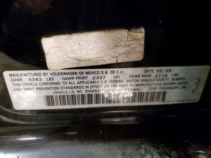 Aukcja sprzedaży 2005 Volkswagen New Jetta, vin: 3VWSG71K45M644244, numer aukcji: 70542496