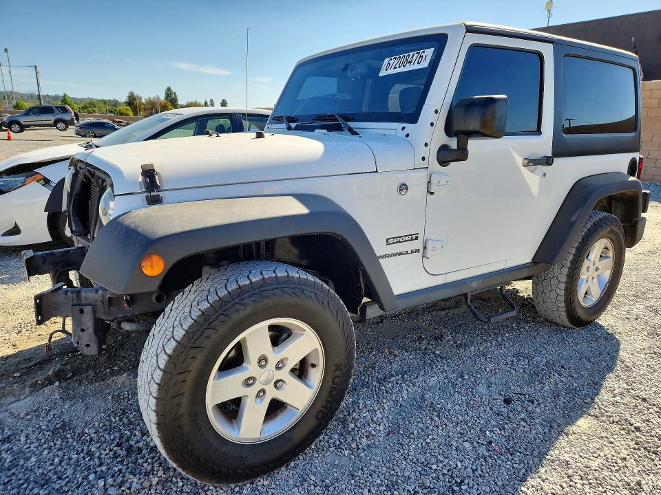 Aukcja sprzedaży 2016 Jeep Wrangler, vin: 1C4AJWAG5GL231498, numer aukcji: 67208476