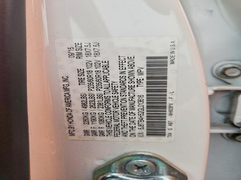 Продажа на аукционе авто 2016 Acura Rdx, vin: 5J8TB4H52GL013616, номер лота: 69859746