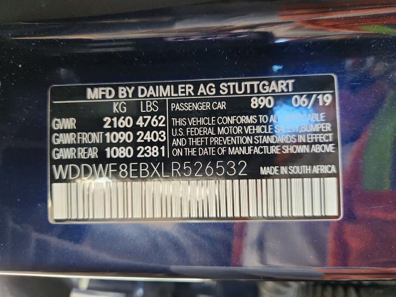 Продажа на аукционе авто 2020 Mercedes-benz C, vin: WDDWF8EBXLR526532, номер лота: 68199216