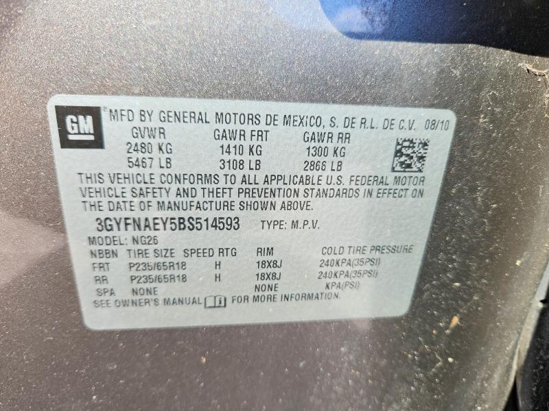 Продажа на аукционе авто 2011 Cadillac Srx, vin: 3GYFNAEY5BS514593, номер лота: 68758576
