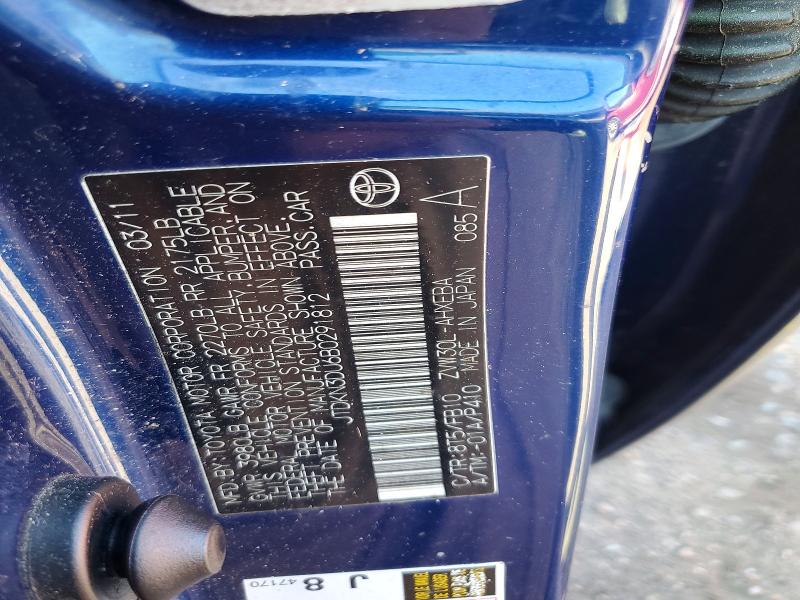 Продаж на аукціоні авто 2011 Toyota Prius, vin: JTDKN3DU6B0291812, номер лоту: 68072926