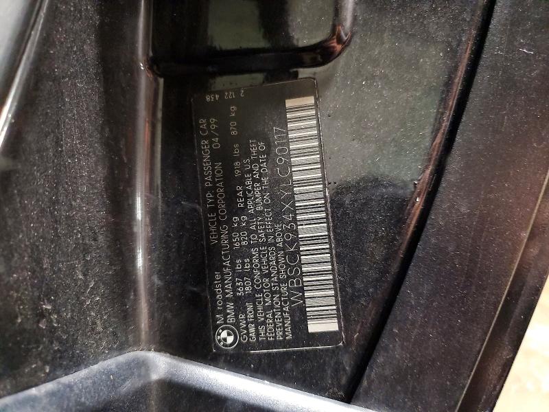 Продаж на аукціоні авто 2000 Bmw M, vin: WBSCK934XYLC90117, номер лоту: 69828366