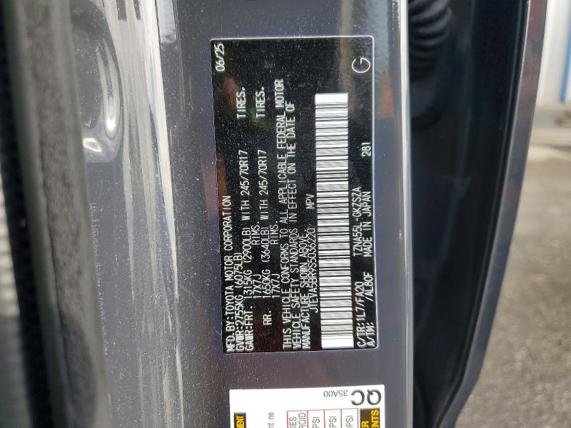 69029546 :رقم المزاد ، JTEVA5BR9S5036220 vin ، 2025 Toyota 4runner مزاد بيع