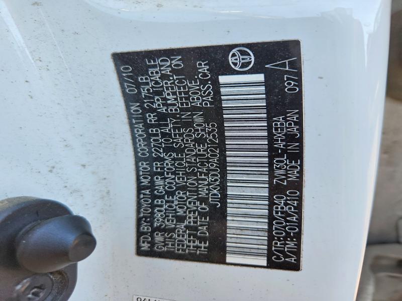 Продаж на аукціоні авто 2010 Toyota Prius, vin: JTDKN3DU9A0212535, номер лоту: 69399796