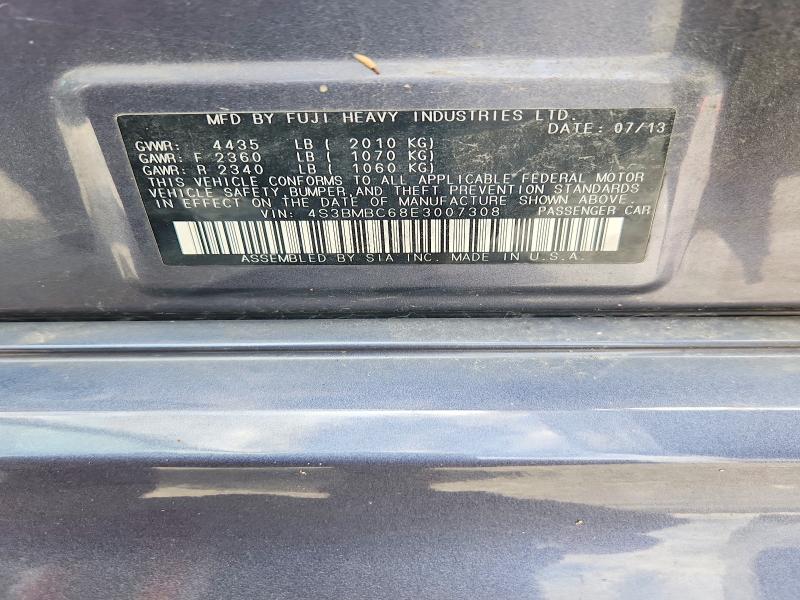 Продаж на аукціоні авто 2014 Subaru Legacy, vin: 4S3BMBC68E3007308, номер лоту: 68073476
