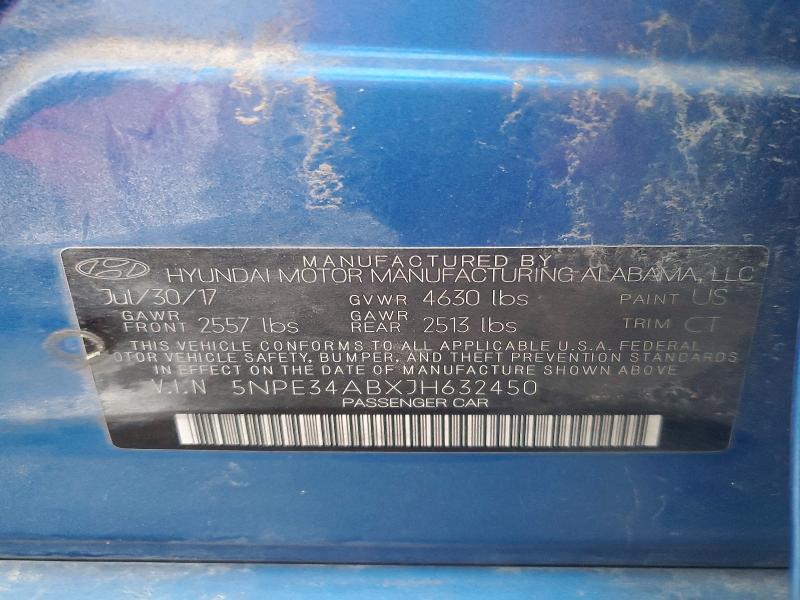 Aukcja sprzedaży 2018 Hyundai Sonata, vin: 5NPE34ABXJH632450, numer aukcji: 70937906