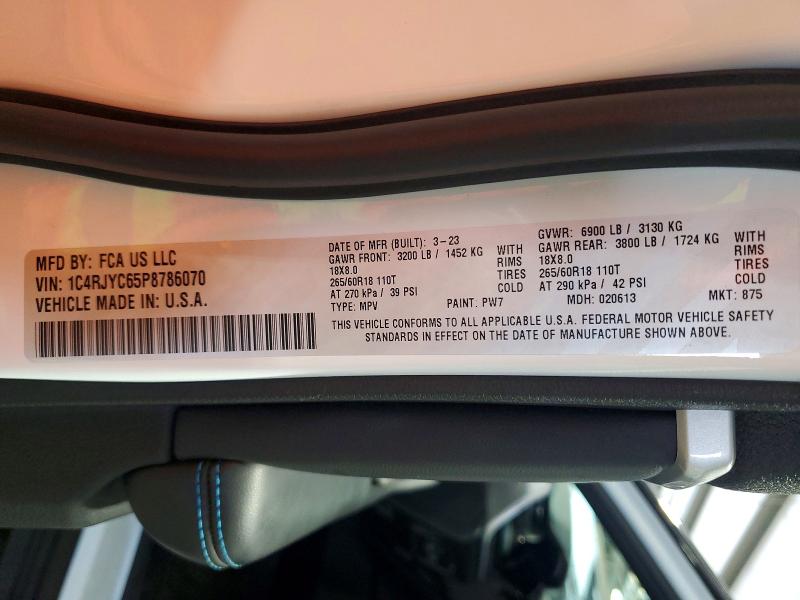 Aukcja sprzedaży 2023 Jeep Grand Cherokee, vin: 1C4RJYC65P8786070, numer aukcji: 68178116