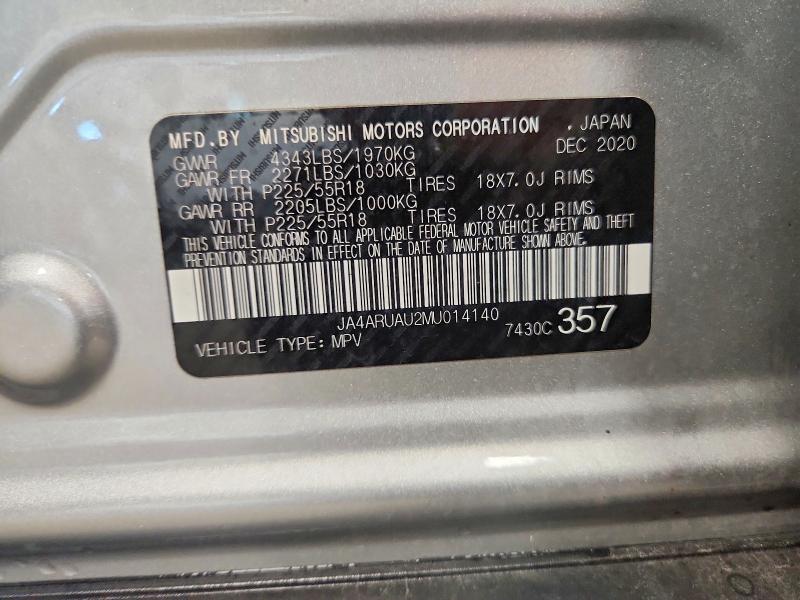 Aukcja sprzedaży 2021 Mitsubishi Outlander Sport, vin: JA4ARUAU2MU014140, numer aukcji: 69374146