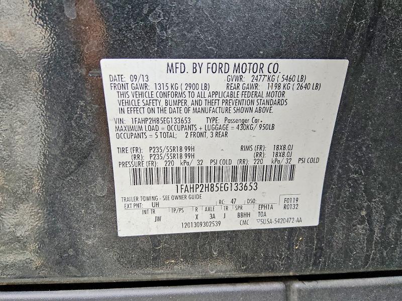 67868446 :رقم المزاد ، 1FAHP2H85EG133653 vin ، 2014 Ford Taurus مزاد بيع