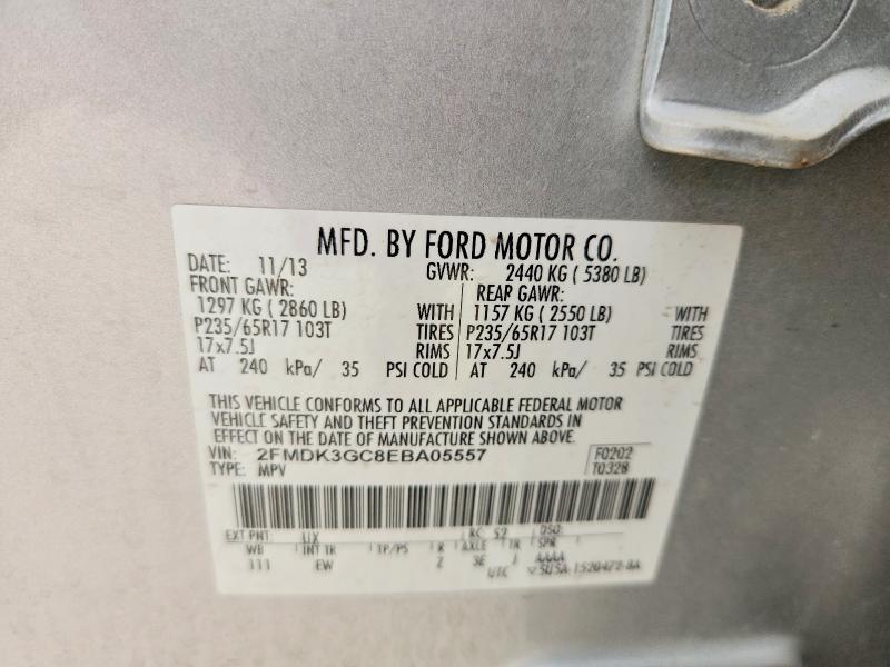 Продаж на аукціоні авто 2014 Ford Edge, vin: 2FMDK3GC8EBA05557, номер лоту: 70915676