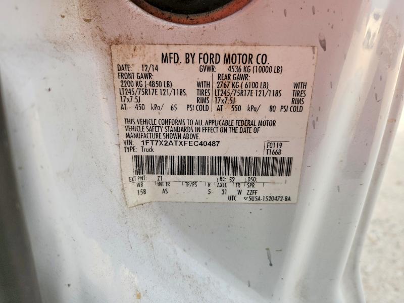Продаж на аукціоні авто 2015 Ford F250, vin: 1FT7X2ATXFEC40487, номер лоту: 70574926
