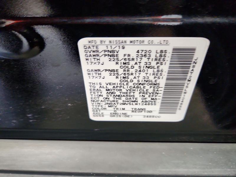 Продажа на аукционе авто 2020 Nissan Rogue, vin: JN8AT2MV5LW124655, номер лота: 68222976