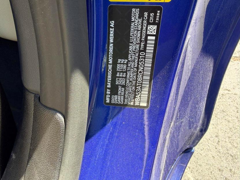 Продажа на аукционе авто 2024 Bmw M440i, vin: WBA53AT08RCN05310, номер лота: 69453326