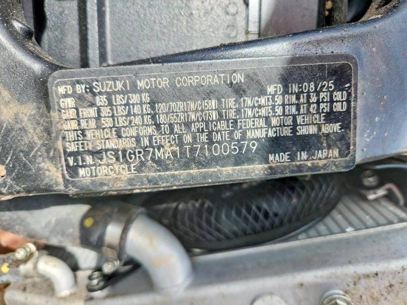 Продажа на аукционе авто 2026 Suzuki Gsx-r750, vin: JS1GR7MA1T7100579, номер лота: 68702006