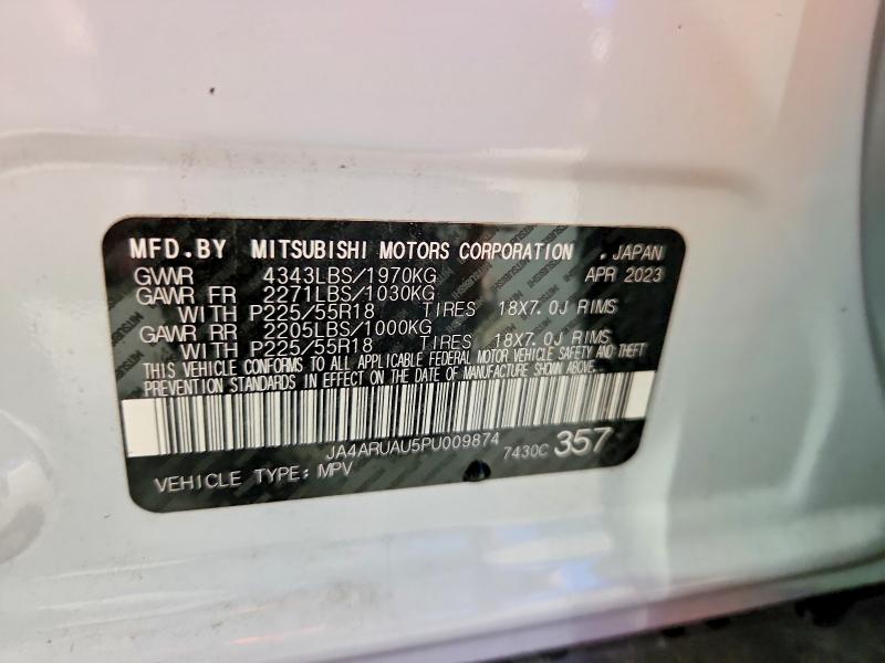 Продажа на аукционе авто 2023 Mitsubishi Outlander Sport, vin: JA4ARUAU5PU009874, номер лота: 68275746