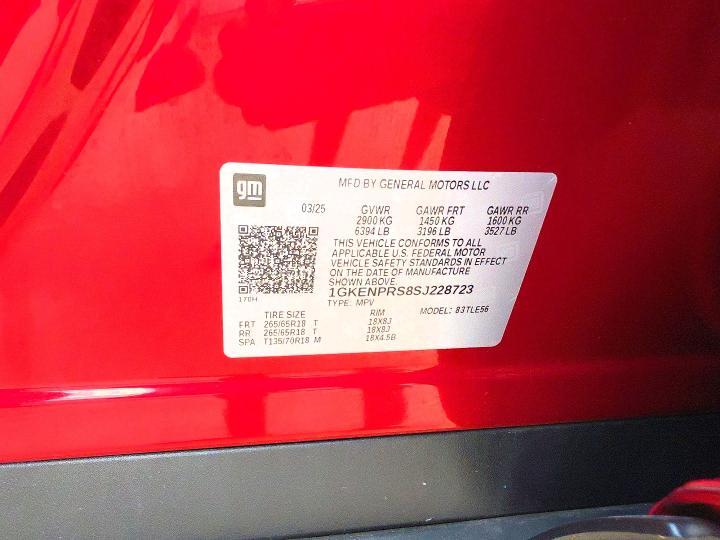 Продажа на аукционе авто 2025 Gmc Acadia, vin: 1GKENPRS8SJ228723, номер лота: 70561816