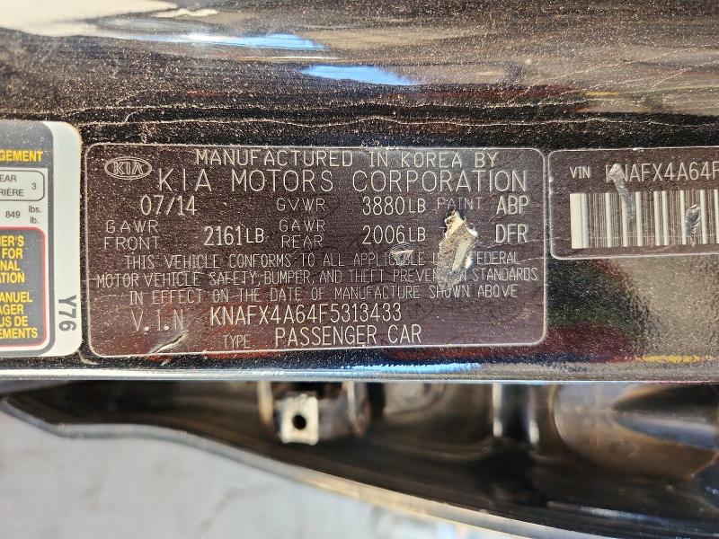 2015 Kia Forte მანქანა იყიდება აუქციონზე, vin: KNAFX4A64F5313433, აუქციონის ნომერი: 68392476