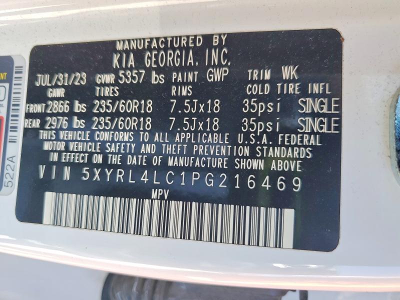 Aukcja sprzedaży 2023 Kia Sorento, vin: 5XYRL4LC1PG216469, numer aukcji: 67355806