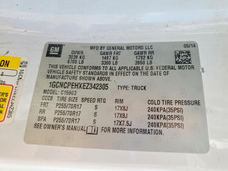 Продаж на аукціоні авто 2014 Chevrolet Silverado, vin: 1GCNCPEHXEZ342305, номер лоту: 68990546
