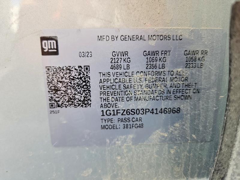 Aukcja sprzedaży 2023 Chevrolet Bolt Euv, vin: 1G1FZ6S03P4146968, numer aukcji: 67597926
