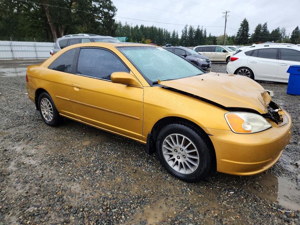 2001 Honda Civic მანქანა იყიდება აუქციონზე, vin: 1HGEM21991L016279, აუქციონის ნომერი: 70553376