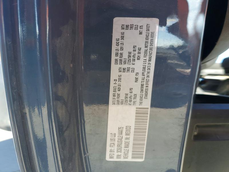 Продаж на аукціоні авто 2020 Ram Promaster 3500, vin: 3C6URVJG4LE144475, номер лоту: 66549086