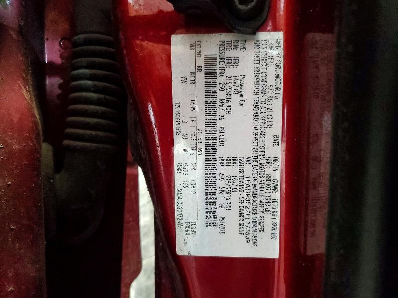 66723506 :رقم المزاد ، 1FADP3F27FL373539 vin ، 2015 Ford Focus مزاد بيع