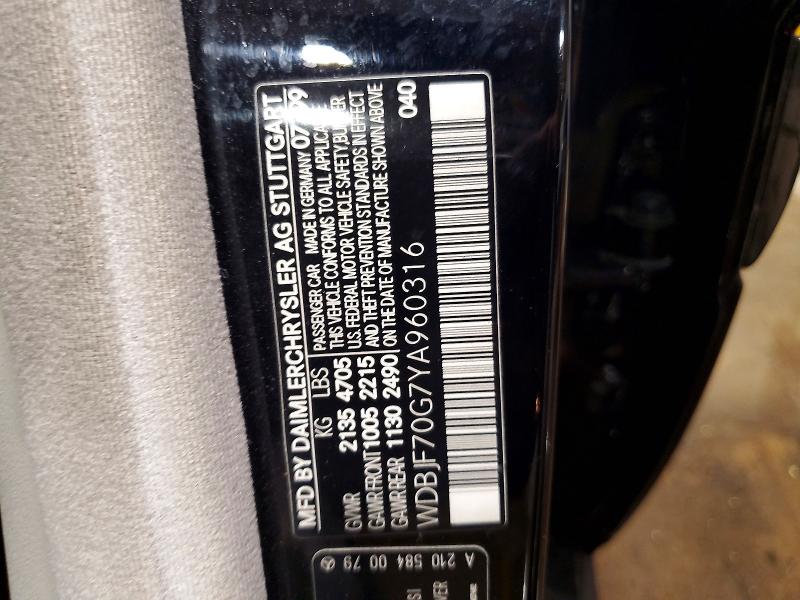 Продаж на аукціоні авто 2000 Mercedes-benz E, vin: WDBJF70G7YA960316, номер лоту: 69324336