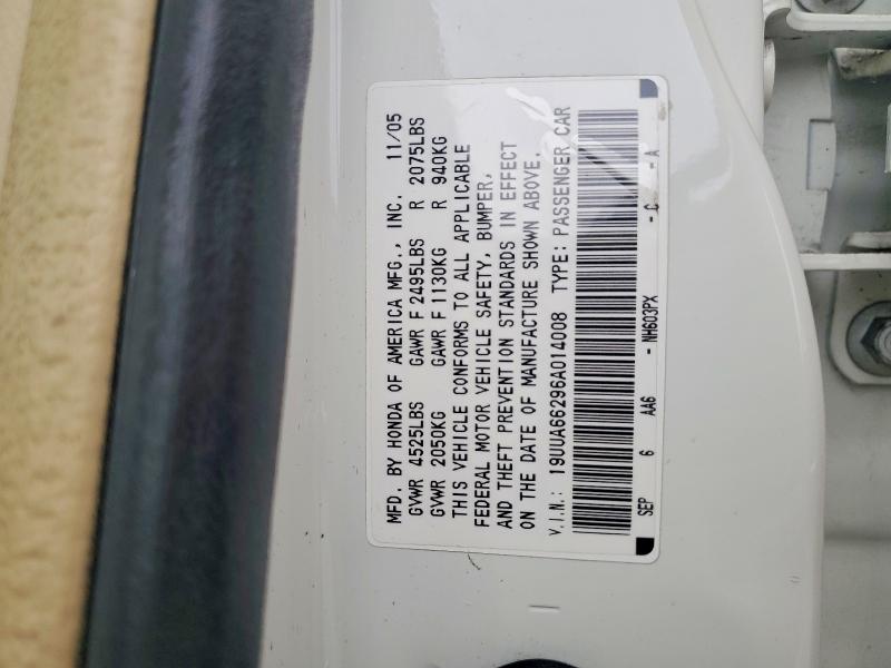 Продаж на аукціоні авто 2006 Acura 3.2tl, vin: 19UUA66296A014008, номер лоту: 67520836