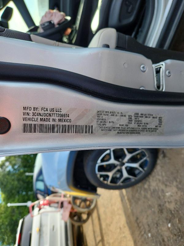 Aukcja sprzedaży 2026 Jeep Compass, vin: 3C4NJDCN7TT206974, numer aukcji: 69892366