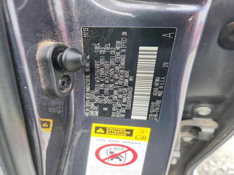 70333416 :رقم المزاد ، 5TDZA3EH9DS046207 vin ، 2013 Toyota Highlander مزاد بيع