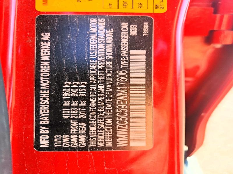 2014 Mini Cooper მანქანა იყიდება აუქციონზე, vin: WMWZC5C59EWM17606, აუქციონის ნომერი: 68298996