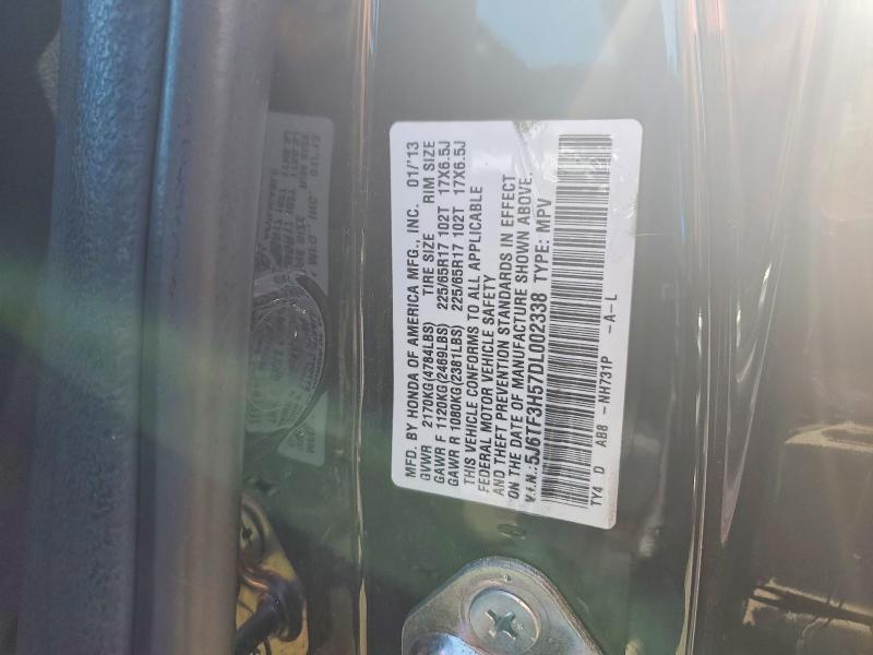2013 Honda Crosstour მანქანა იყიდება აუქციონზე, vin: 5J6TF3H57DL002338, აუქციონის ნომერი: 70101796
