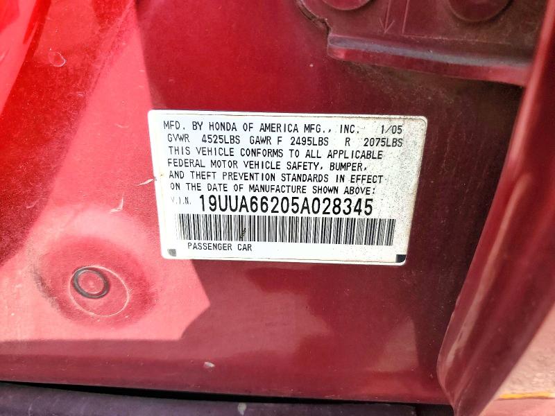 Продаж на аукціоні авто 2005 Acura Tl, vin: 19UUA66205A028345, номер лоту: 68278526