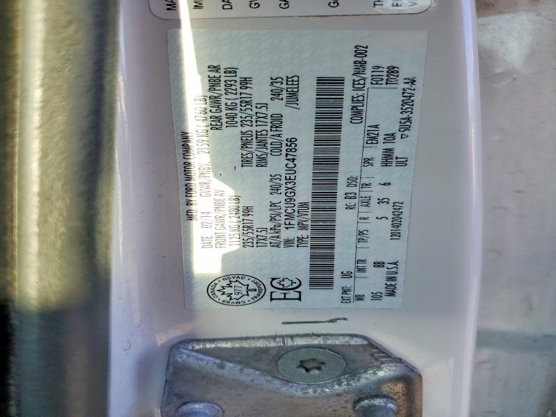 Продаж на аукціоні авто 2014 Ford Escape, vin: 1FMCU9GX3EUC47856, номер лоту: 68297906